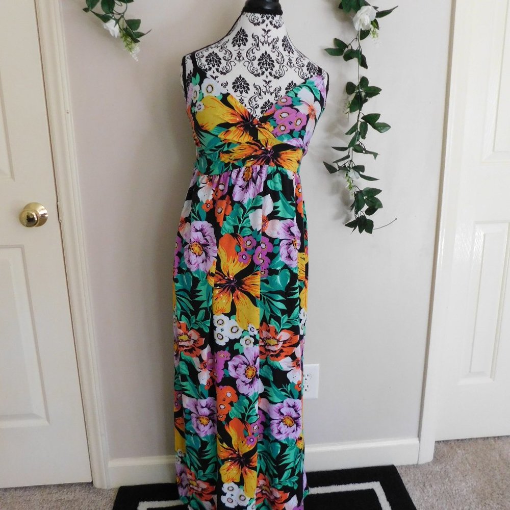 Derek Heart Tropical Maxi Dress